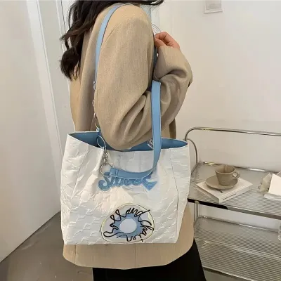 Trendy Embroidery Design Ladies Tote Bag